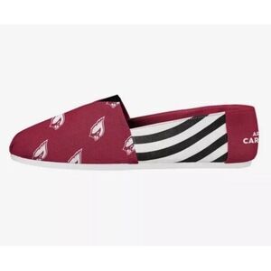 Arizona Cardinals FOCO Football NFL‎ Women's Canvas Stripe Shoes Size 5-6 Womens
